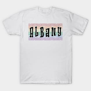 LGBTQ PATTERN AMERICA ALBANY T-Shirt